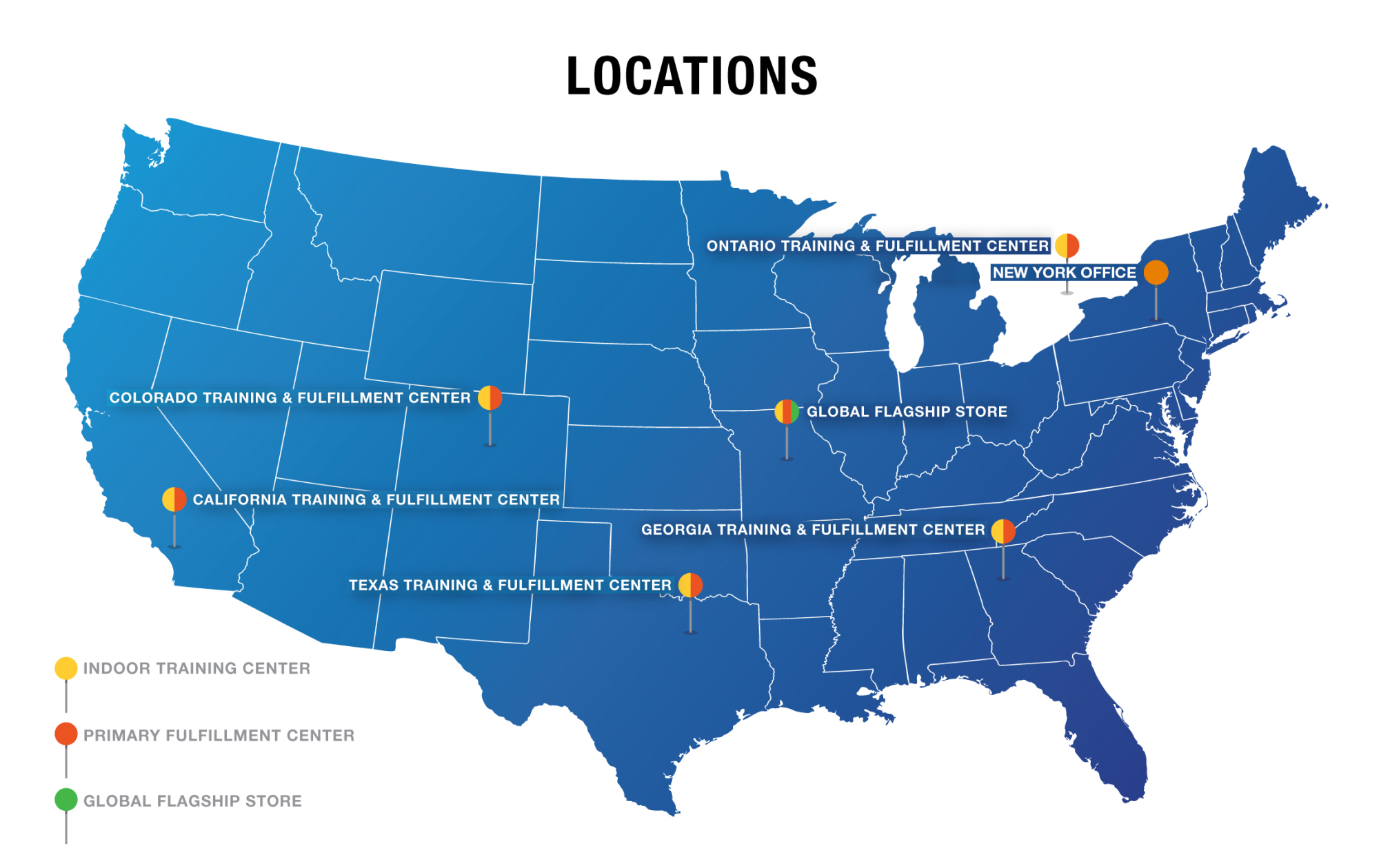 GME Supply Location Map