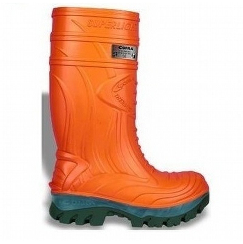 orange work boots