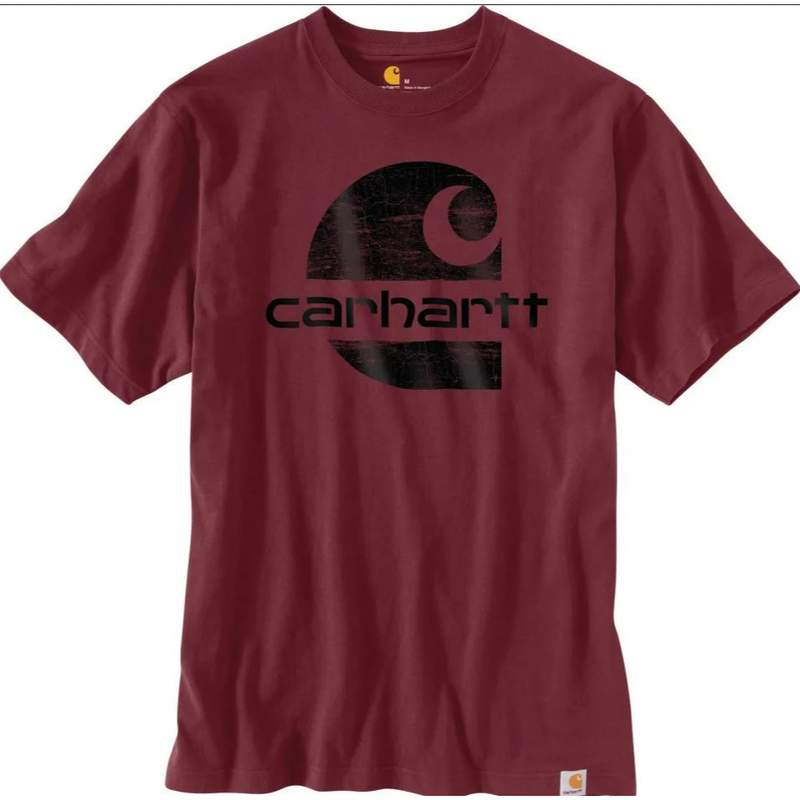 Carhartt 104387 TK387 Heavyweight Short sleeve Logo TShirt Port