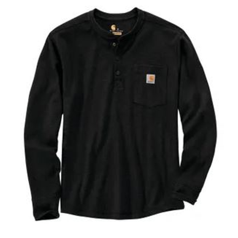 Carhartt 104428 Relaxed Heavyweight LS Half Zip Thermal Shirt Black