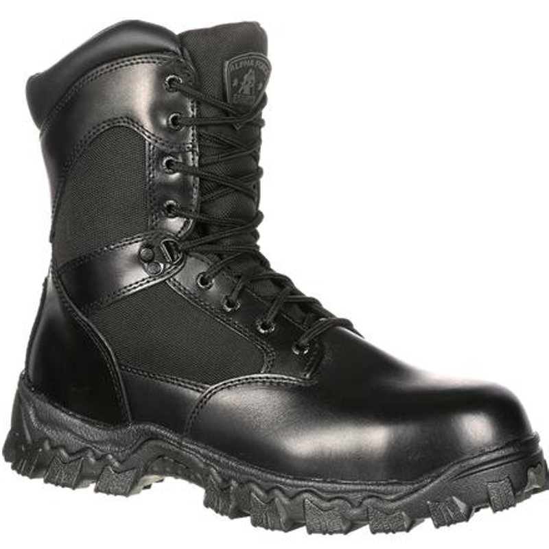Rocky 6173 Alphaforce 8 Inch Waterproof Side Zip Boot Composite toe