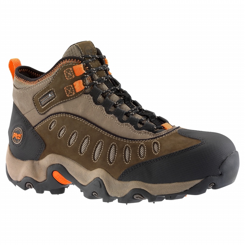 Timberland Pro 86515 Mudslinger Mid Waterproof Steel Toe Work Shoes ...