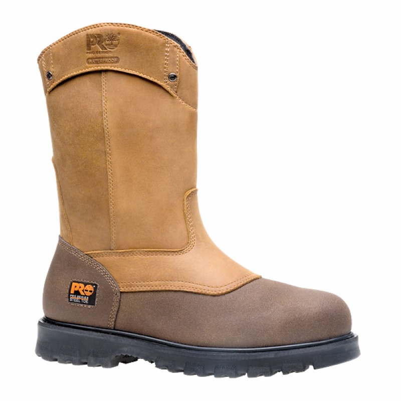 timberland pro steel toe boots slip on